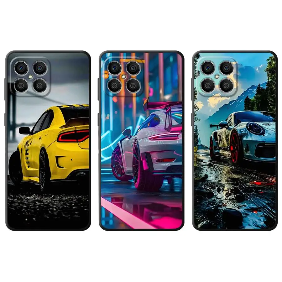 

Phone Case For Honor X7 4G 90 Pro 8X 70 90 X6b X6 X8a X9a X9b X8b X7b X8 Magic5 Soft Shell Cover Luxury Cool Car