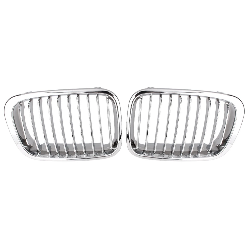 Front Kidney Grille For BMW E46 4D Sedan 320i 323i 325i 328i 330i 1998 1999 2000 2001 Chrome