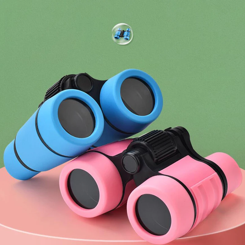 4X30 Kids Binocular Telescope Children Educational Learning Telescope Birds Watching Folding Handle Anti Slip Optics Telescope