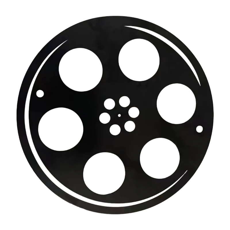 

Elegant Film Reel Metal Wall Ornament Add Artistic Touch to Your Space Rooms