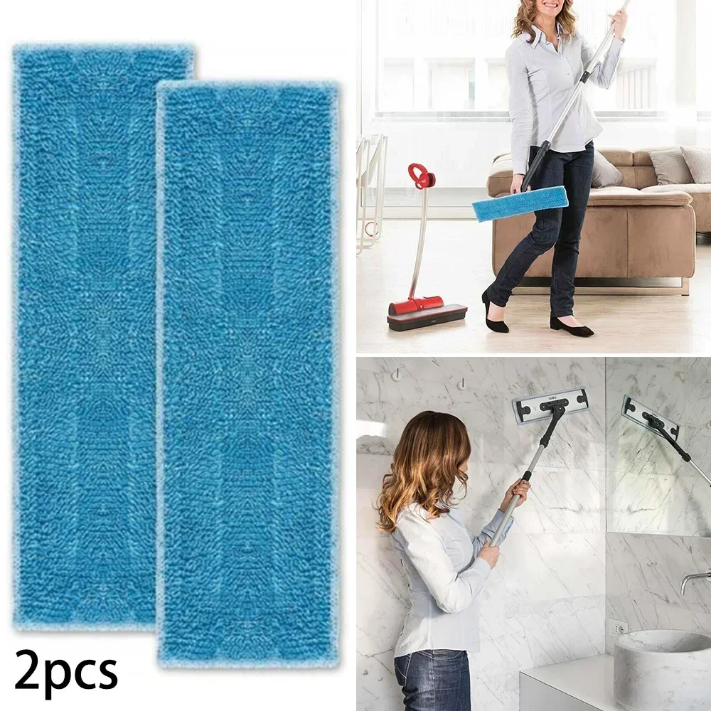 2PCS Steam Engine Mop Cloths Washable Cordless Floor Cleaner For Moppy Microfibre Reusable Newest Useful