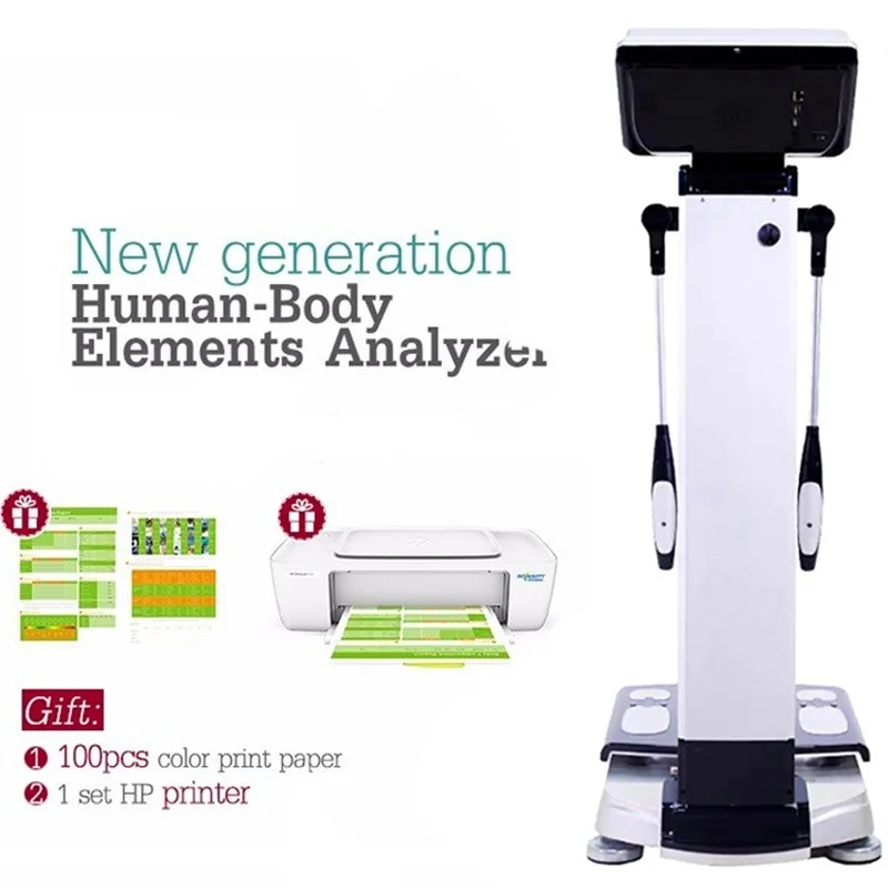 Human Body Element Analysis For Health Body Scan Analyzer Inbody Fat Test Machine Vertical Body Composition Analysis Equipment