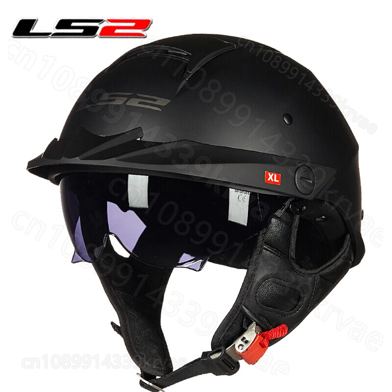 

LS2 Motorcycle Retro Helmet Men Women 4 Seasons Half Clad Locomotive Helmet Personalized Hard Hat Summer Helmet LS2 OF590