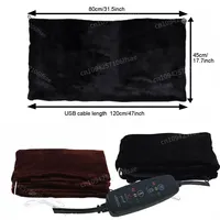 3 Gear 45x80CM Winter Warming Neck Shoulder Adjustment USB Electric Heated Blankets Shawl Far-infrared Heating Warmer Pad