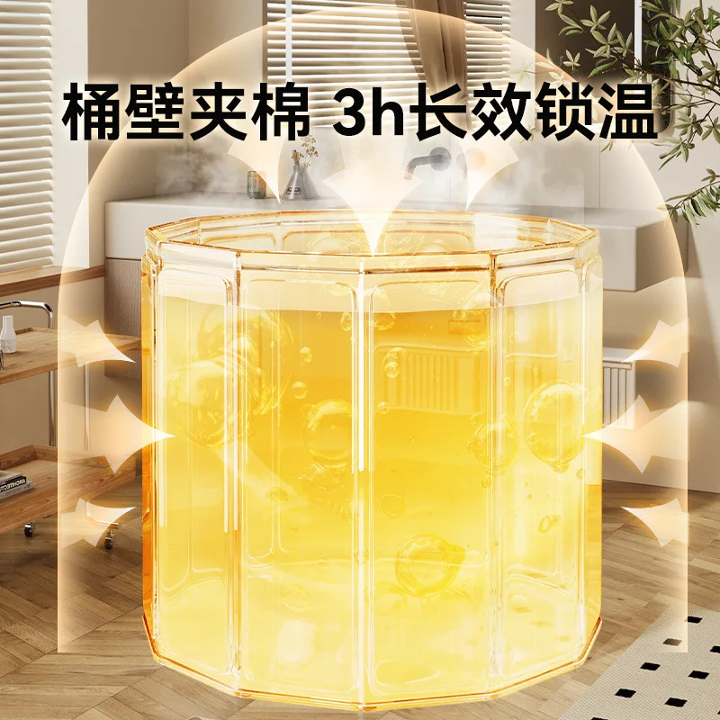 Picture 4: Foldable Portable Bath Tub, Full‑Body Bathtub for Adults and Children, Fit for 0‑10 Years Old