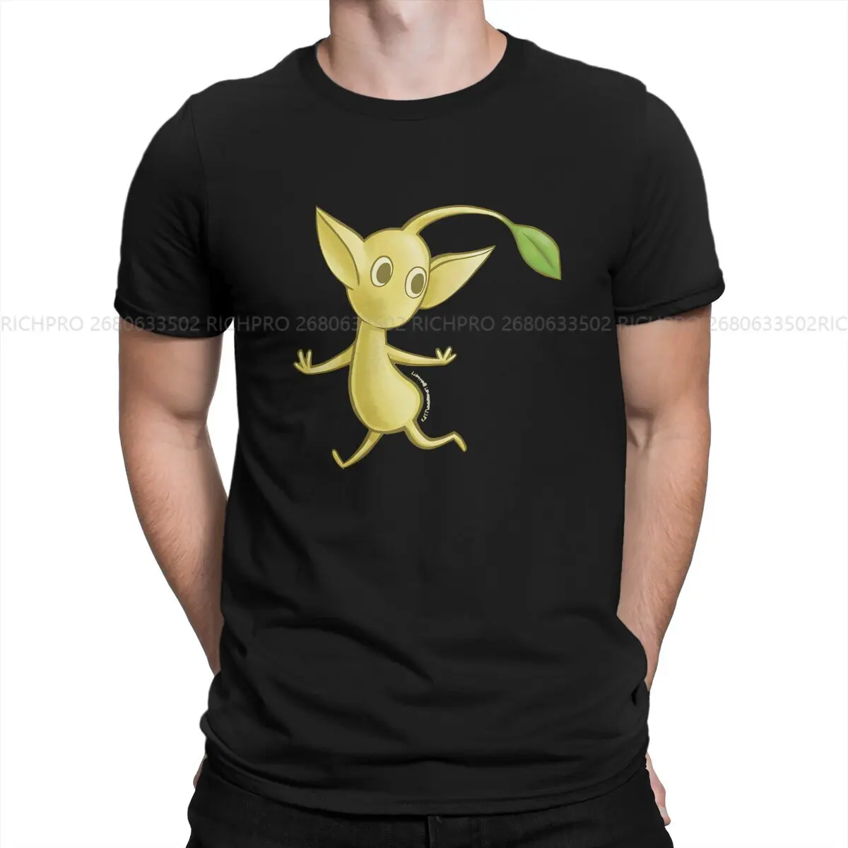 Yellow Unique TShirt Pikmins Game Leisure Polyester T Shirt Summer T-shirt For Men Women