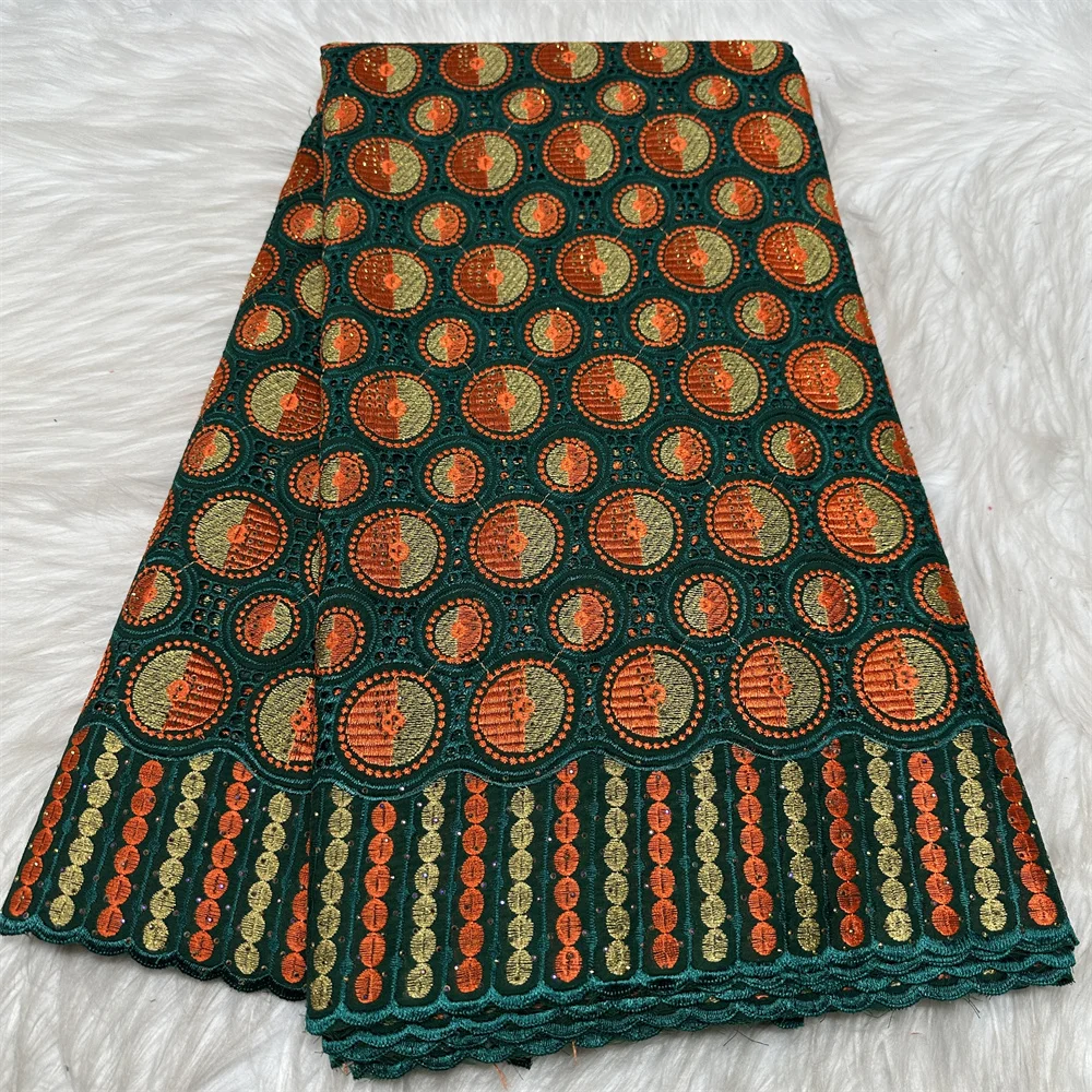 

Cotton Embroidered Lace Wine African Lace Fabrics 2025 Swiss Voile Lace Fabric With Stones Nigeria Party Lace Fabric