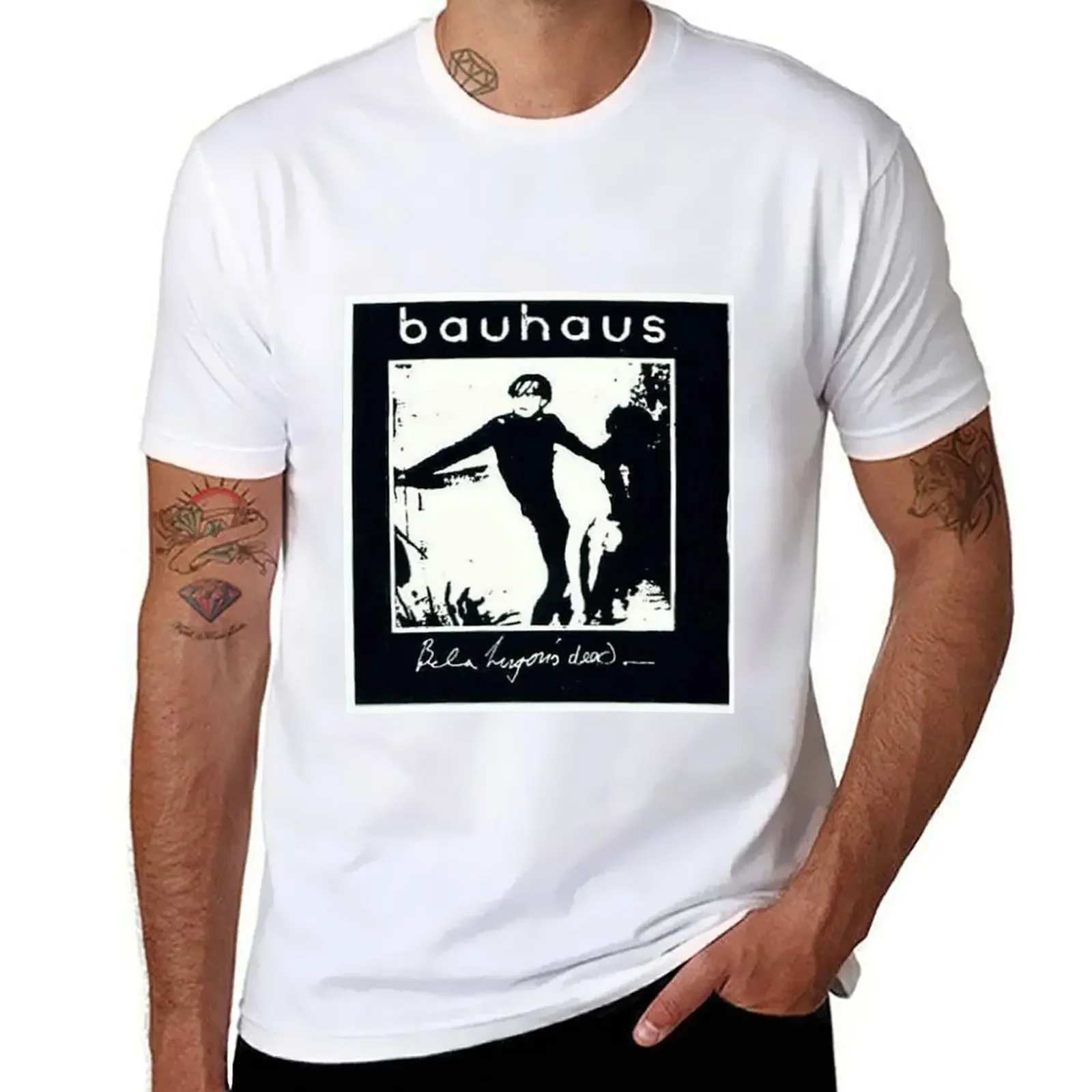 bauhaus band T-Shirt korean fashion plain custom shirt sublime t shirt for men