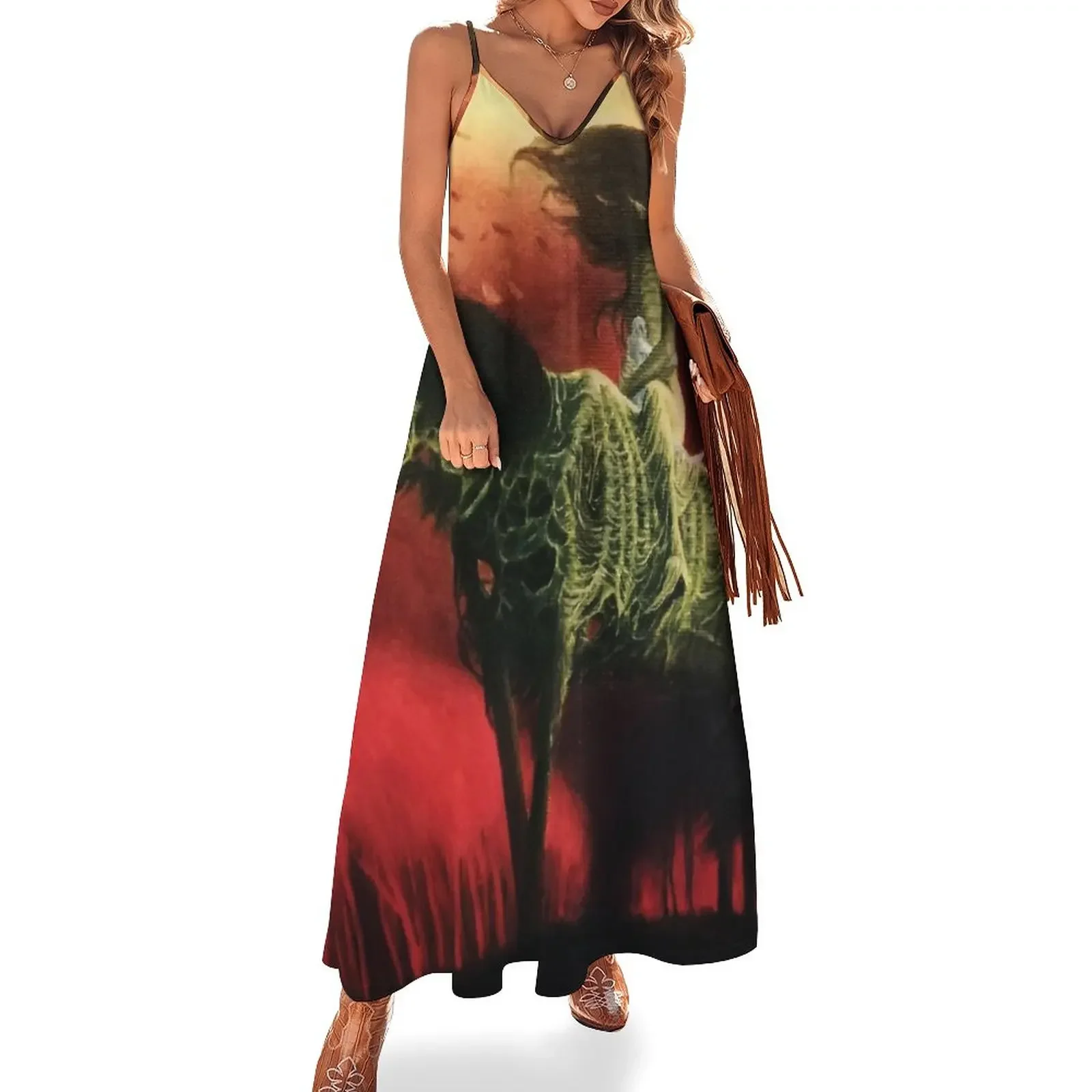 

Beksinski - Beksinski Horse Sleeveless Dress Long dresses Evening gown dress women summer