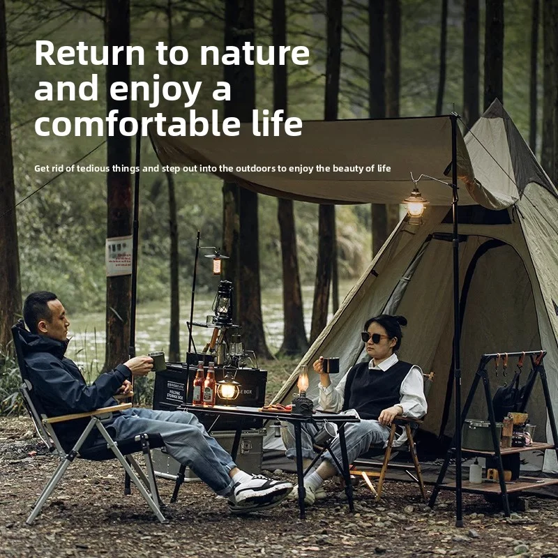 Dotwise Camping Table Foldable Portable IGT Outdoor Table Adjustable Height Aluminum Alloy For Outdoor Barbecue Picnic Fishing image 4