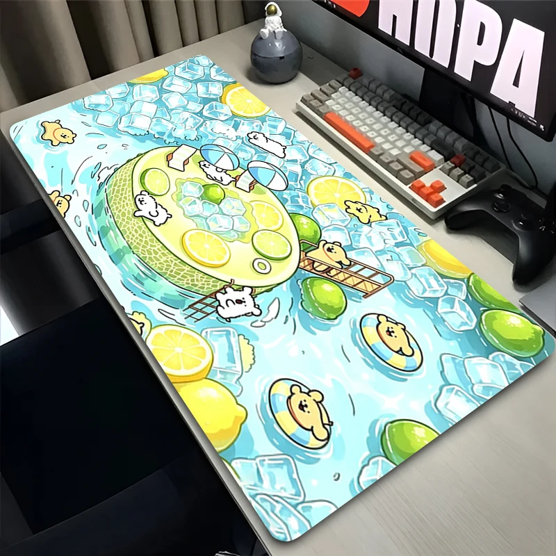 Mouse pad HD Print Cute Line Puppy Office Computer Desk Mat Large Gamer Keyboard Pad Anti Skid Gaming MousePad Decoracion carpet