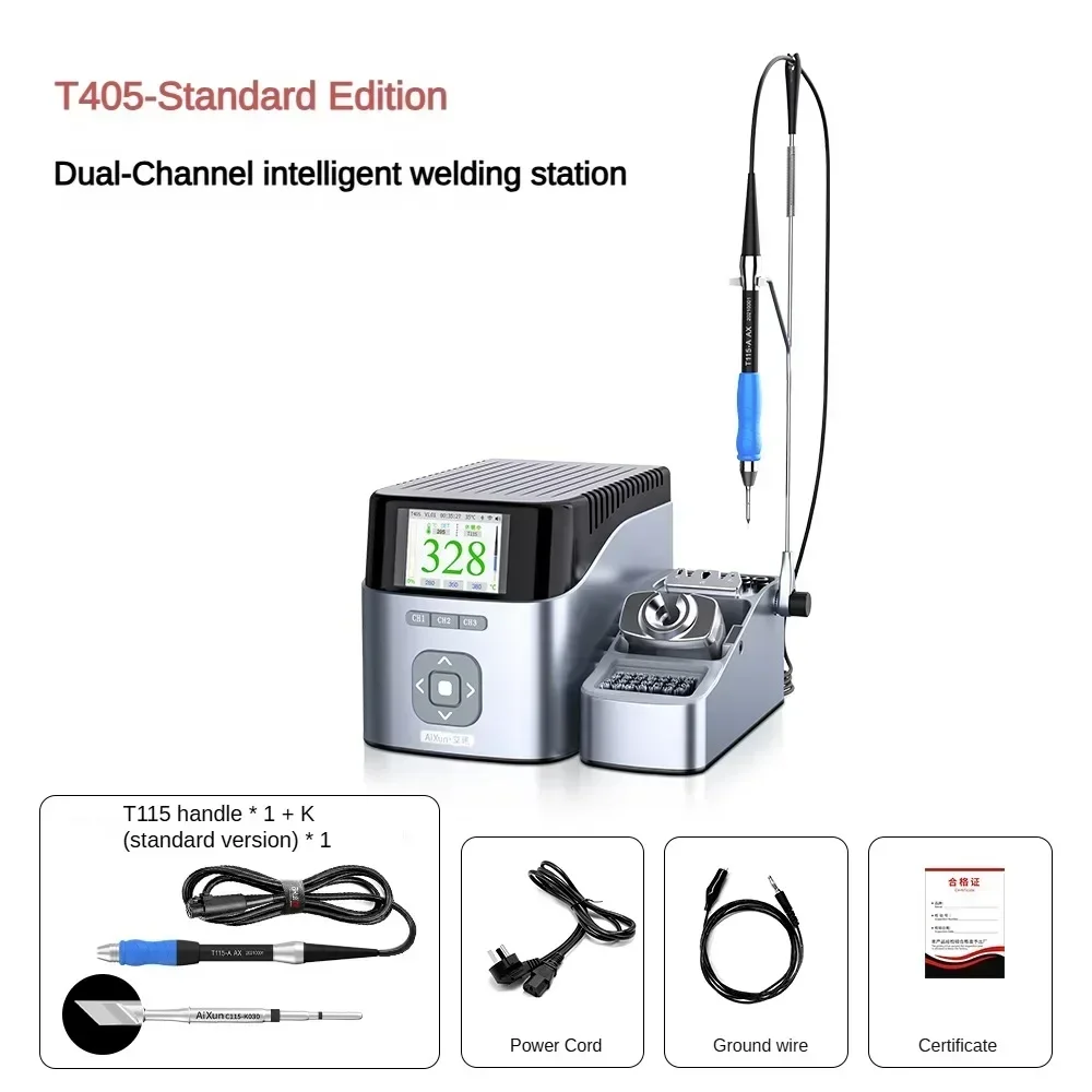 AIXUN T405-115 soldering station cell phone repair tools electric soldering iron tool with handle soldering pen