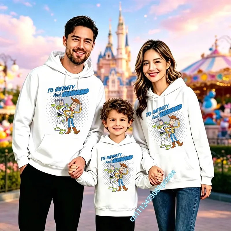 Disney Toy Story Kids Hoodie for Men, Sport Shirt for Women, Casual Top with Cartoon Print, Fall/Winter Family Style