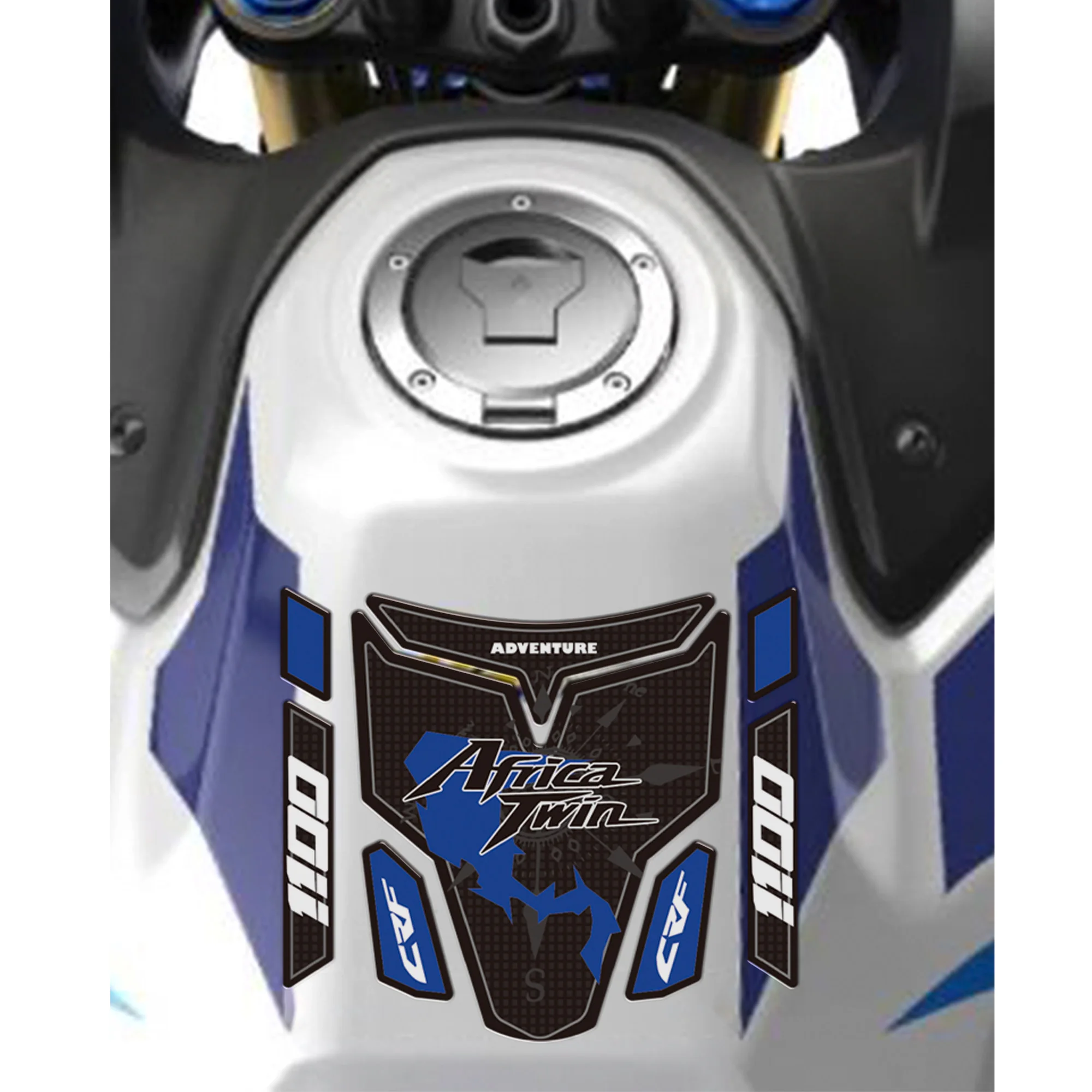 Motorcycle Tank Stickers Decorations and Side Protections Compatible with Honda Africa Twin ADV 2024