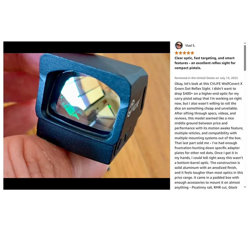 WolfCovert MR064CG RMS 3MOA و32MOA دائرة نقطة خضراء البصر ل RMS RMSc الحركة مستيقظ الألياف البصرية نطاق مسدس #6