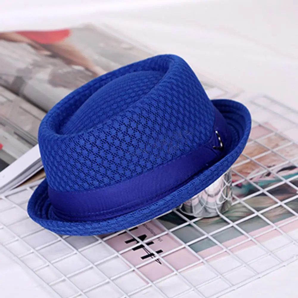 Jazz Hat, Foldable Pig Ear Sun Hat with UV Protection, Breathable Mesh Summer Travel Hat Gentlemen Wedding Party Magic Caps