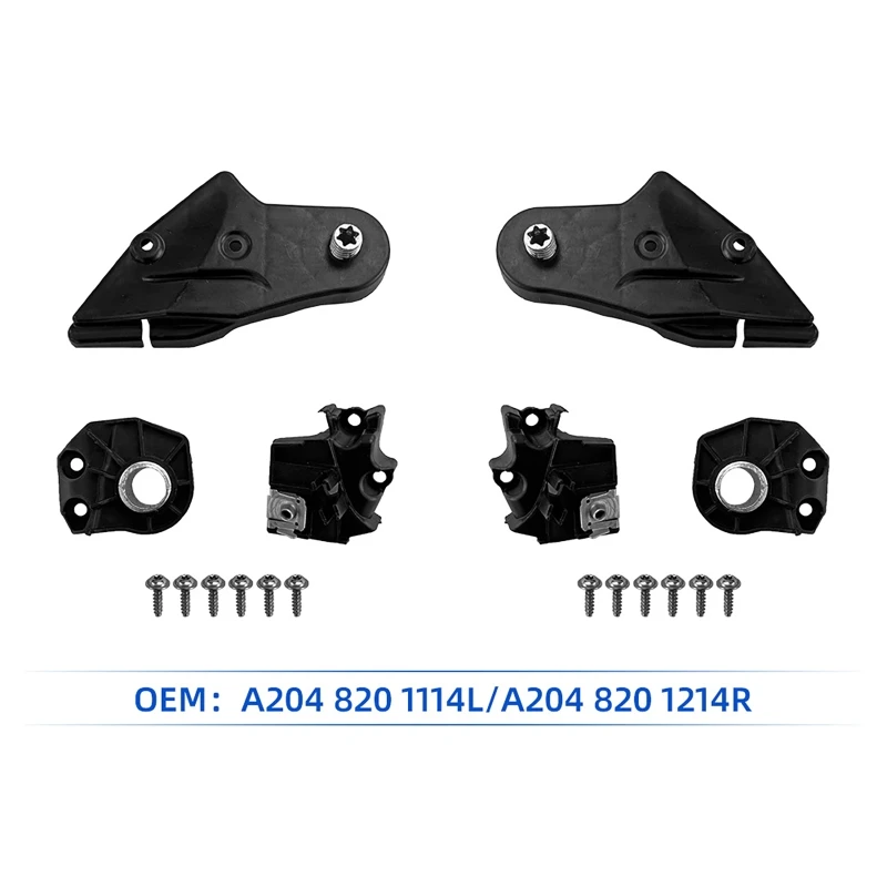 For Mercedes-Benz w204 C Class 2008-2014 Headlamp A2048201114L A2048201214R Headlight Bracket Clip Repair Kit Protection Ring