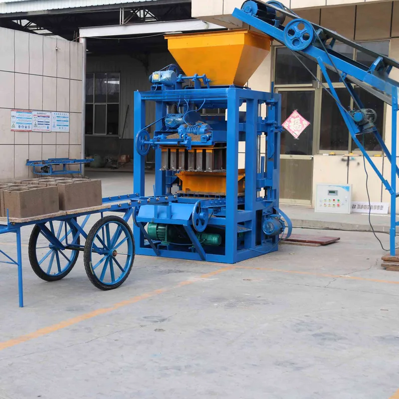 Brick Making Machine Small Scale Semi Automatic Building Material Concrete Interlock Cement Brick Making