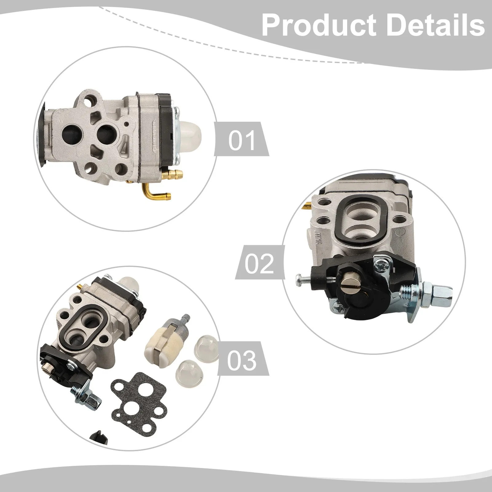 Easily Replaceable Carburetor Designed for Compatibility with Multiple For RedMax Models Including GZ23N & GZ25N Series Units