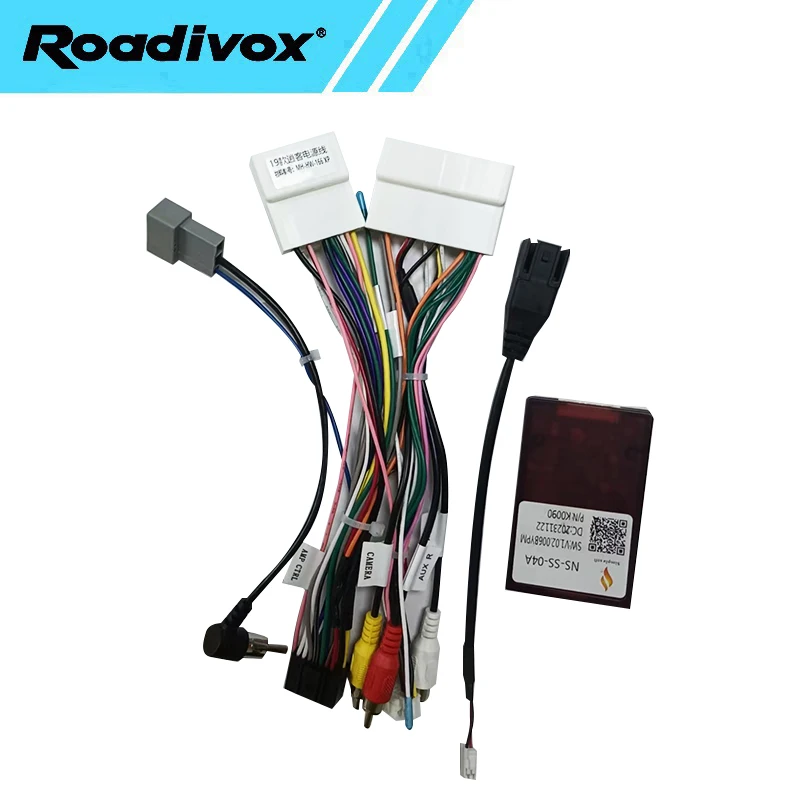 

Автомобильный радиоприемник Canbus Box на базе Android, декодер для Nissan Qashqai X-Trail, 16-контактный разъем жгута проводов, адаптер кабеля питания