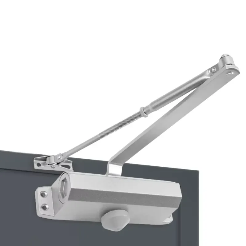Modern Design Aluminum Alloy Hydraulic Door Closer with Special Arm High Quality Left Right Holding Slide Rail for Hotel Use