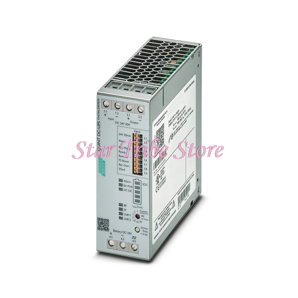 1Pcs 2907079 QUINT4-UPS/24DC/24DC/40/PN QUINT DC-UPS 24VDC/40A Uninterruptible Power Supply QUINT UPS
