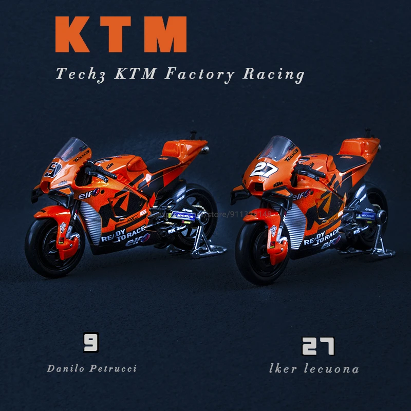 

Maisto 1:18 NEW 2021 Tech3 KTM Factory Racing Die Moto GP Racing casting alloy motorcycle Model collection gift toy