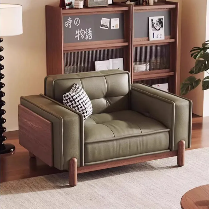 Wood Frame Room Sofas Vintage European Single Salon Armchair Living Room Sofas Cheap Apartments Divano Soggiorno Furniture Home