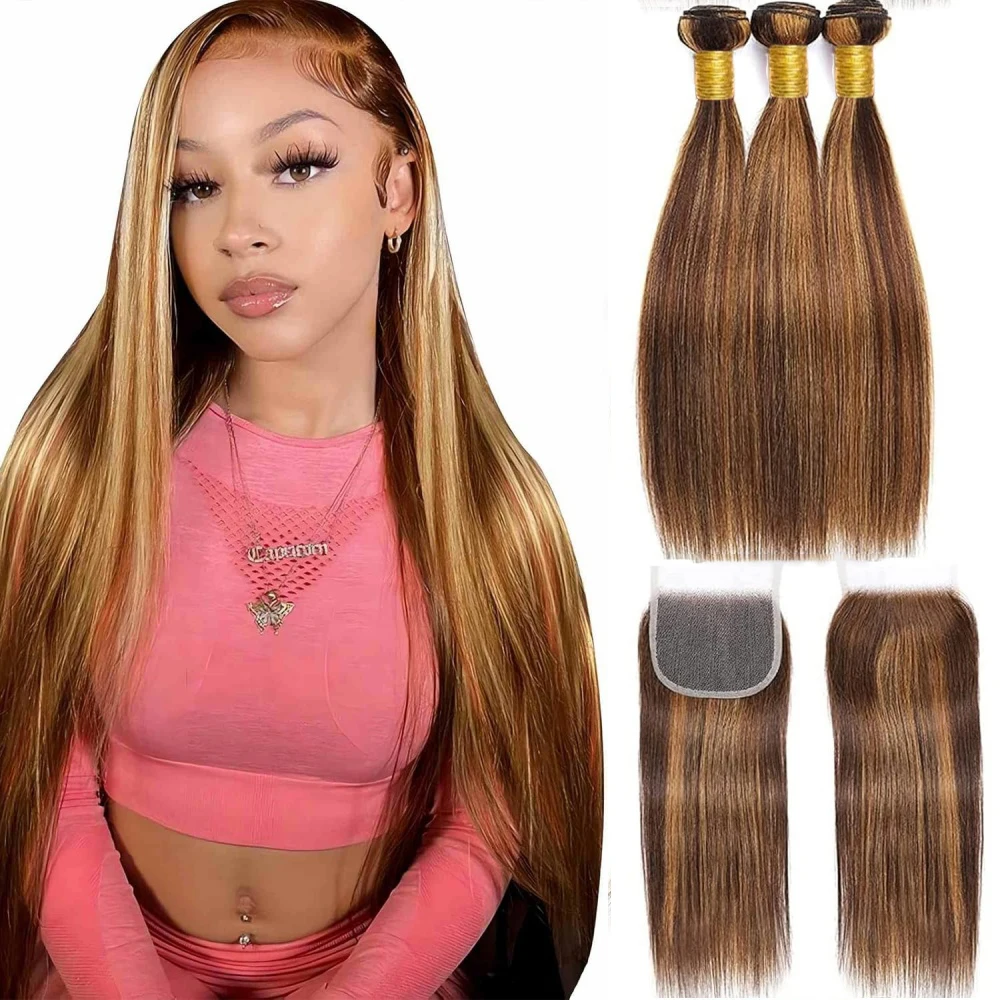 extensiones-de-cabello-humano-liso-con-reflejos-color-rubio-miel-12a-extensiones-de-cabello-humano-100-virgen-birmano