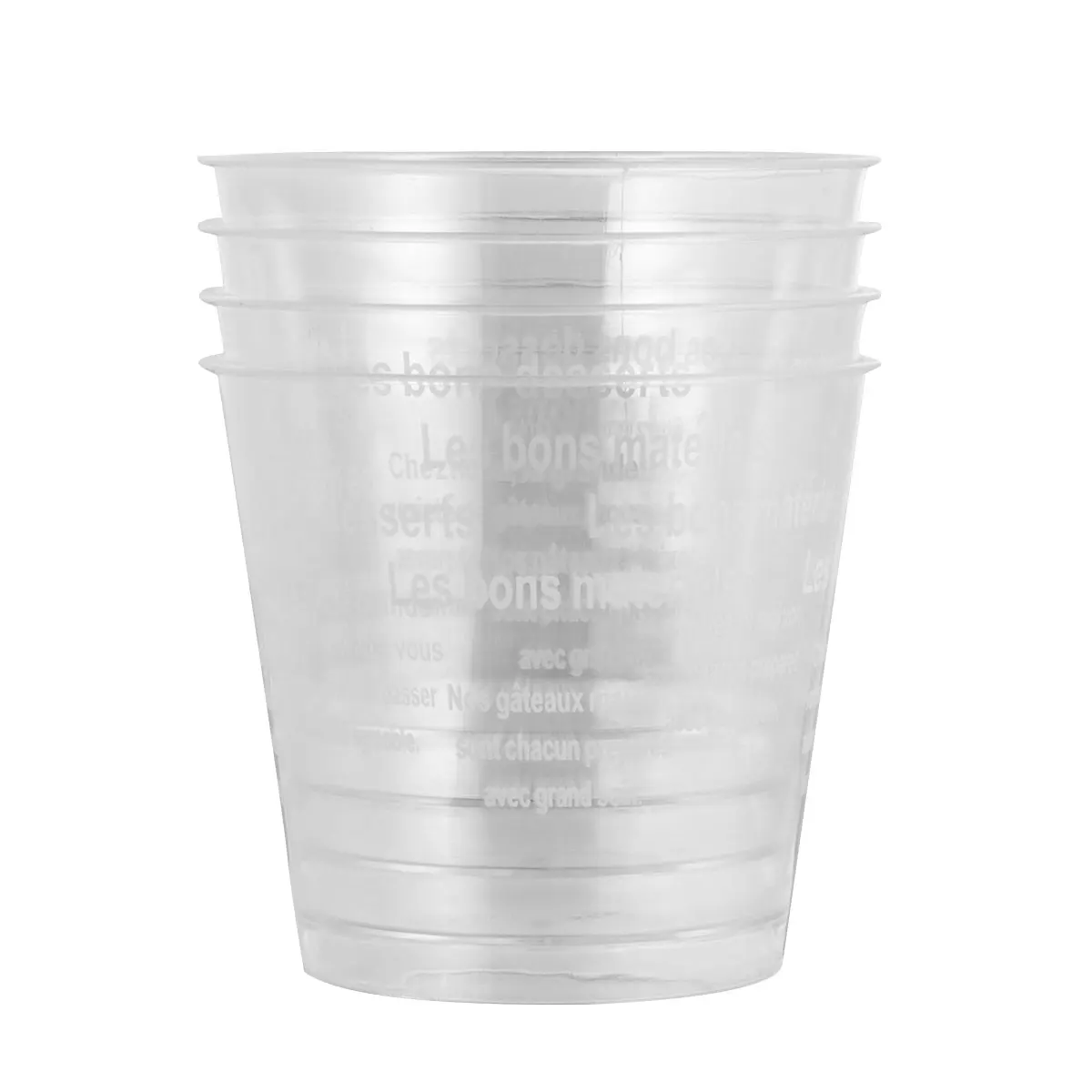 

50 Sets Wooden Cup with Lid Plastic Dessert Cups Muffin Bulk for Bakery Food Material