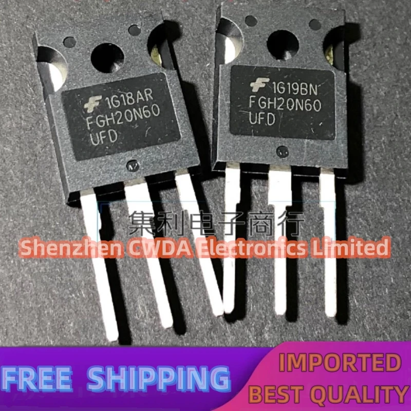 10PCS-20PCS FGH20N60 FGH20N60UFD IGBT TO-247 20A/600V In Stock Can Be Purchased