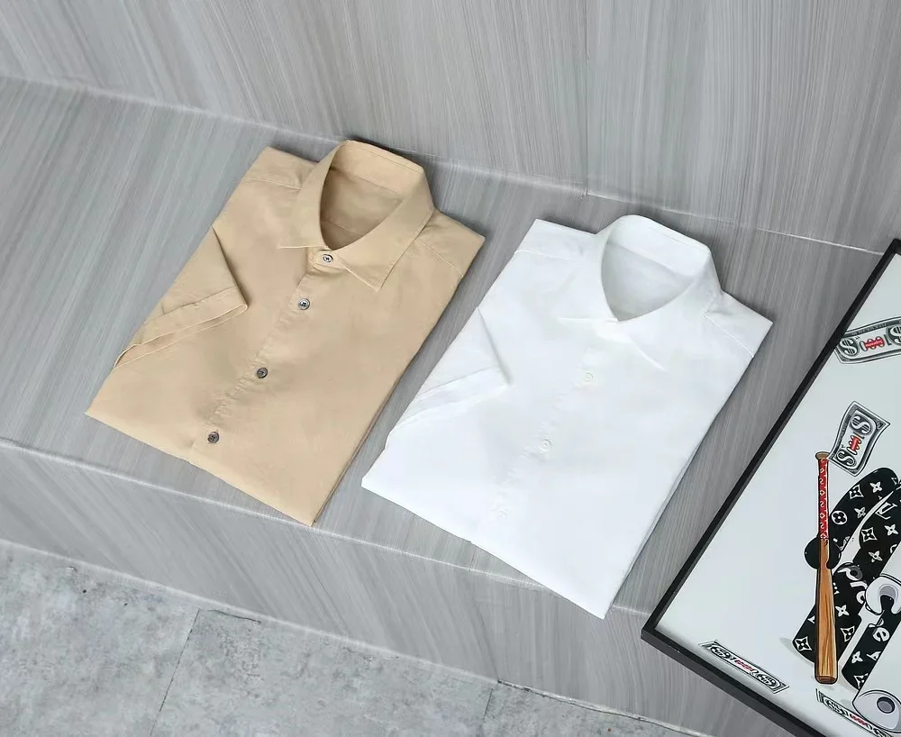 

BILLIONAIRE SIJITONGDA 24 Years Newest Men's Tencel Linen Business Essential Short-sleeved Shirt, 100% Natural Linen Fabric, Co