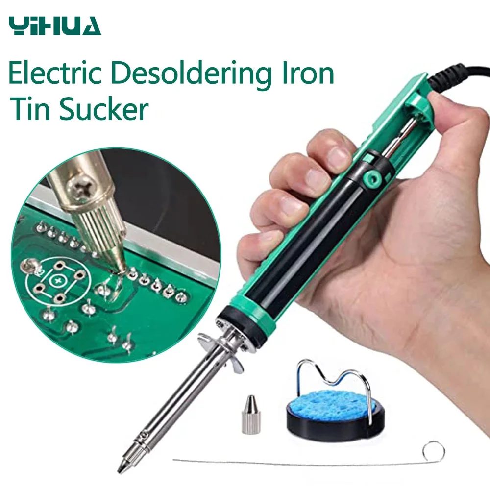 

YIHUA 929D-V Electric Solder Sucker 30W Desoldering Pump For Soldering Accessories Desoldering Tool