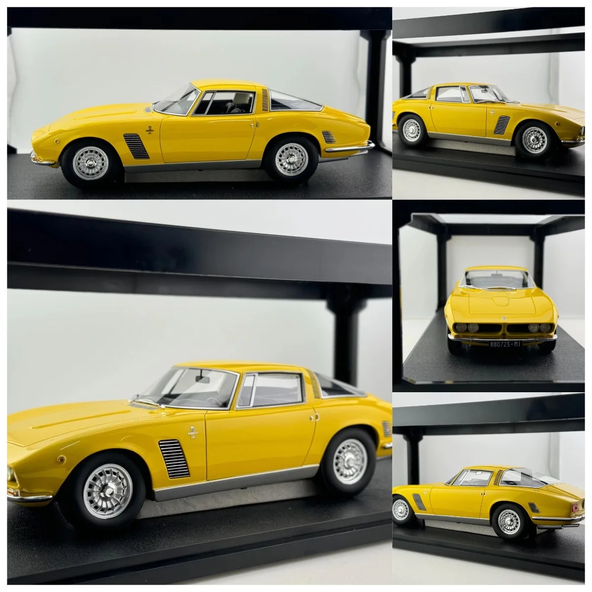 

CULT 1/18 Scale ISO Griff GL350 1966 Yellow Resin Car Model Collectible Toy Gift Souvenir Display Ornament