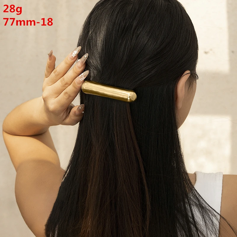 European and American style simple U-shaped alloy ponytail headband high elastic rubber band hairband low ponytail hairband fema