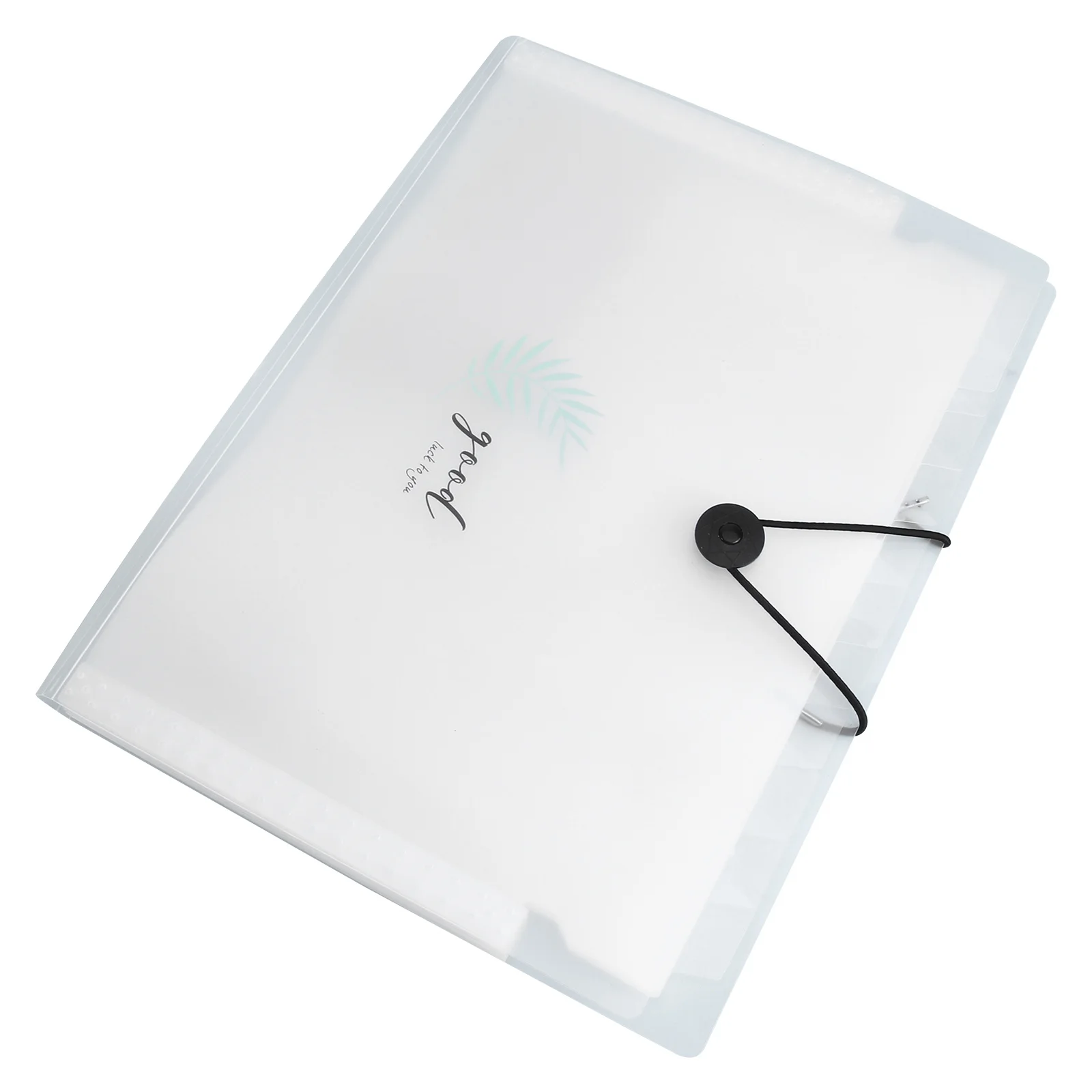 1Pcs Button Document Organizer Large Capacity Accordion File Folder Plastic Document Bag Office Student Filing Storage