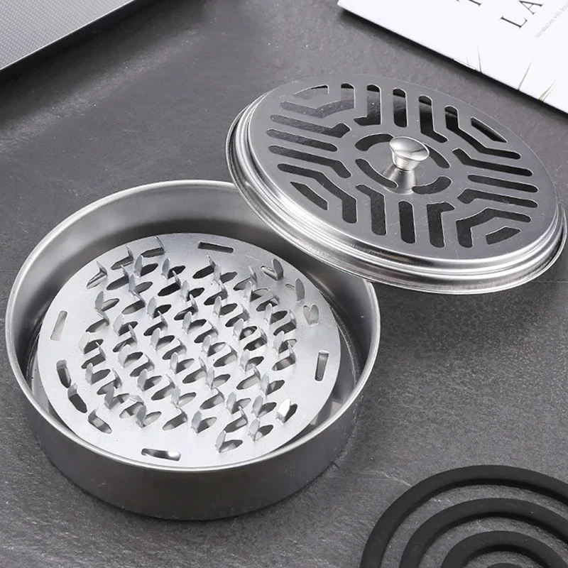 Stainless Steel Repellent Incense Plate Holder Incense Plate Tray Incense Burner Box zen Home Decor for Home Outdoor