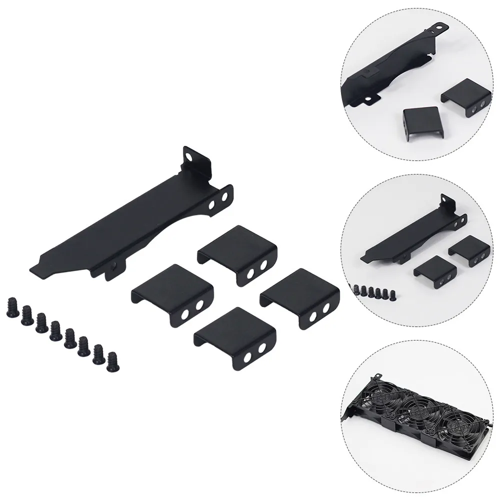 

1Set Graphic Card Cooling Bracket Stainless Steel Pci Slot Fan Mount Bracket Triple Fan Slot Heatsink Cooler for 8Cm 9Cm Fans