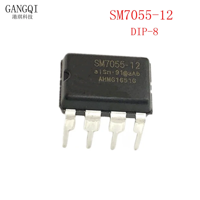 5PCS/LOT SM7055 SM7055-12 DIP-8 Induction Cooker Power Management Chip In Stock NEW IC DIP