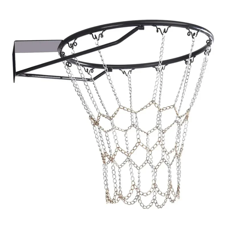 Outdoor-Basketball klassische Sport Stahl kette Basketball netz verzinkte Stahl kette langlebiges Basketball-Zielnetz