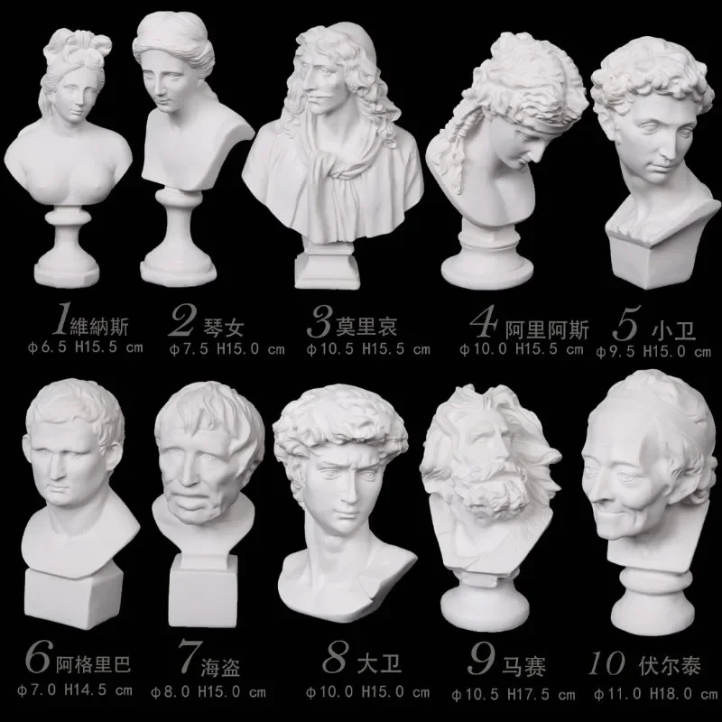 Roman plaster portrait three-dimensional silicone mold resin salt carving chocolate mousse glue aromatherapy candle
