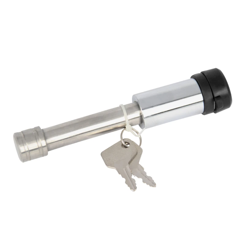 Car trailer hook square mouth anti-theft pin lock trailer arm stainless steel mute Ling lock high-strength traction accessories