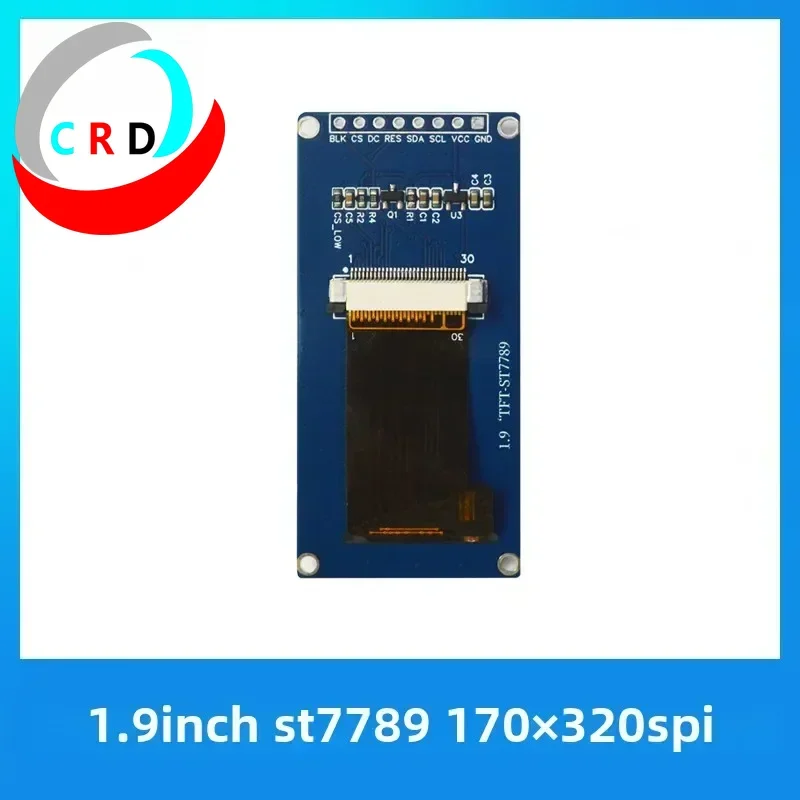Chanruida 1.9 polegadas TFT LCD 170 × 320 módulo ST7789 tela pequena LCD porta paralela SPI esp32 display oled display lcdtftdisplay