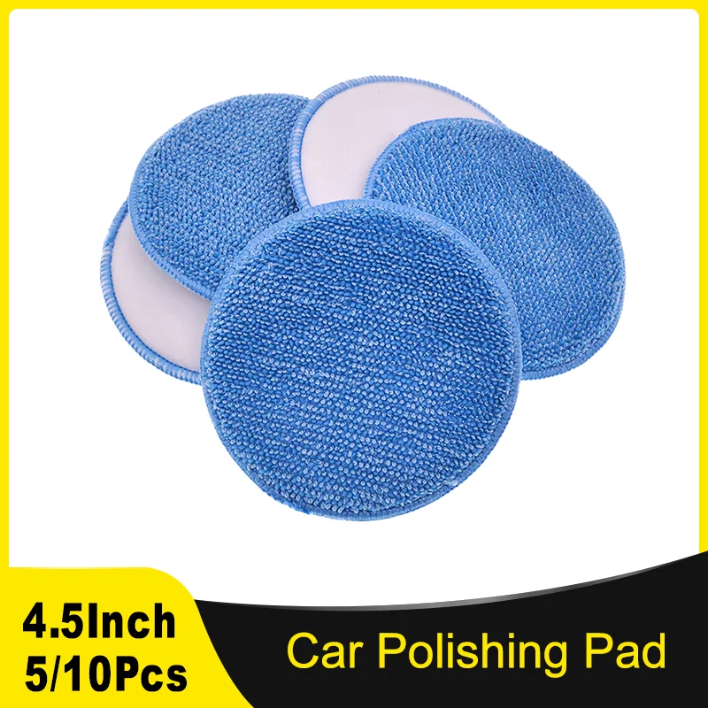 4.5Inch 115MM Car Polishing Pad Kit 5/10Pcs Hook and Loop for Car Buffer Polisher Compounding, Polishing and Waxing