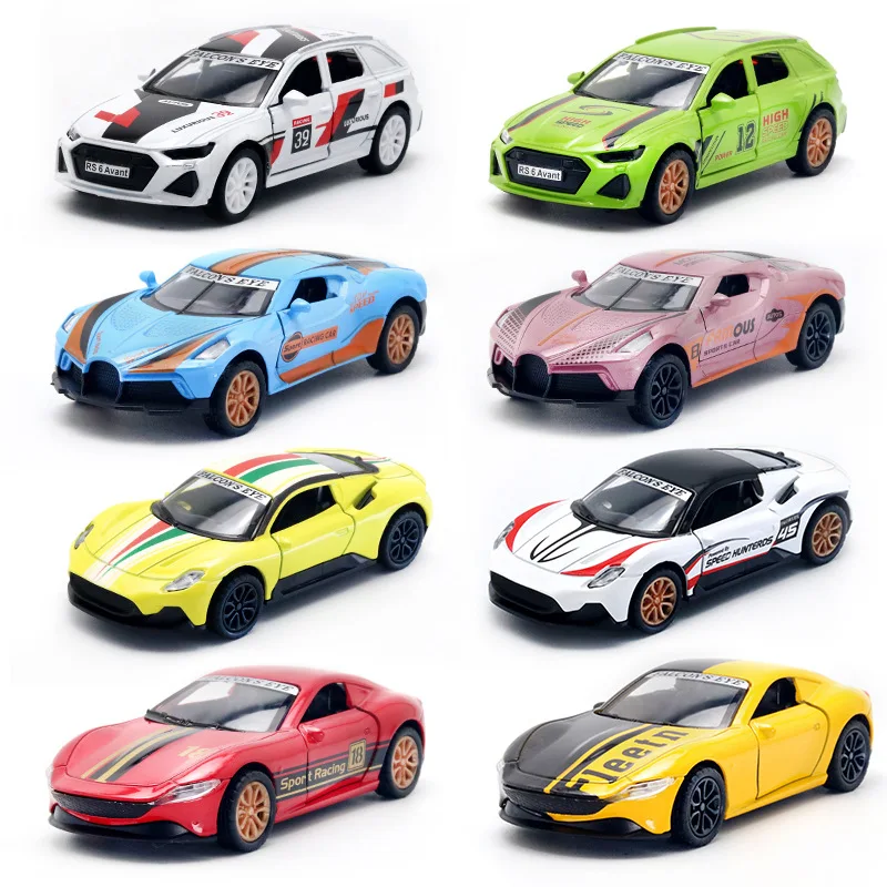 

Bagged Alloy Sports Car 1:36 Model Children's Pull-back Car Toy Racing Boy Ornament Grab Machine Gift