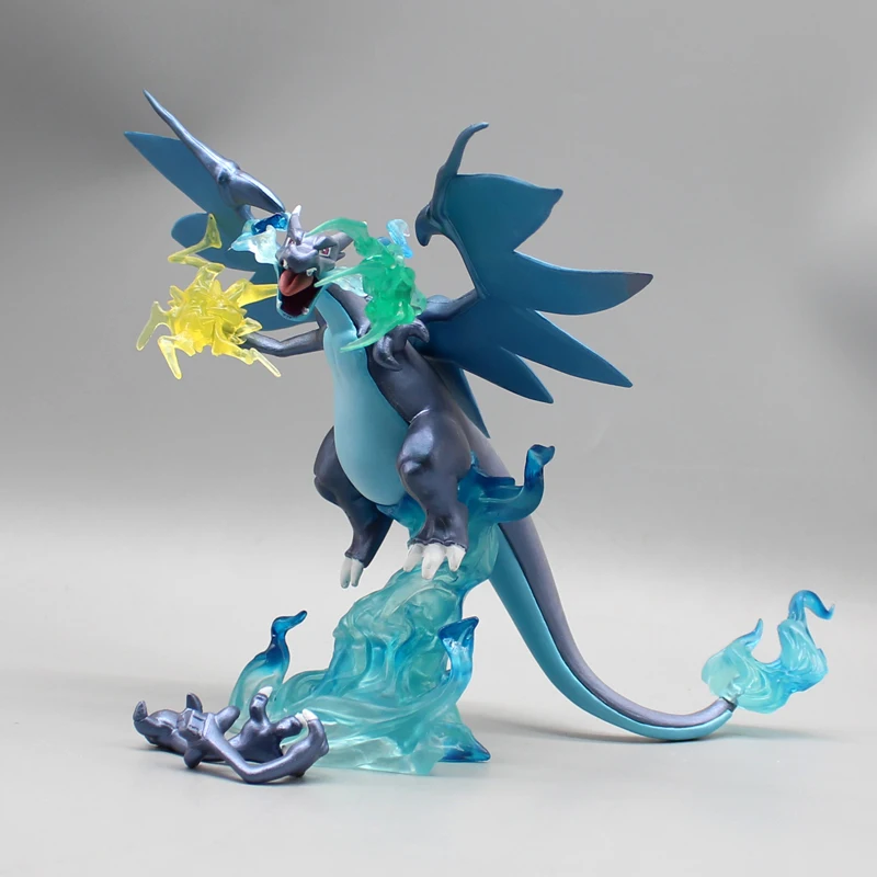 Pokemon Anime Figure Diablo Charizard Black Fire-Breathing Dragon Gk Pvc Model Ornaments Surrounding Collection Dolls Toy Gifts