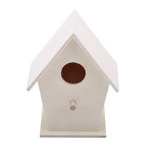 Mini Wooden Cage for Birds, Outdoor Suspended Birds, Garden, Backyard Decoration, Bird Products, Wooden Parrot Nest 10 Main Sales Cage Cage - №8