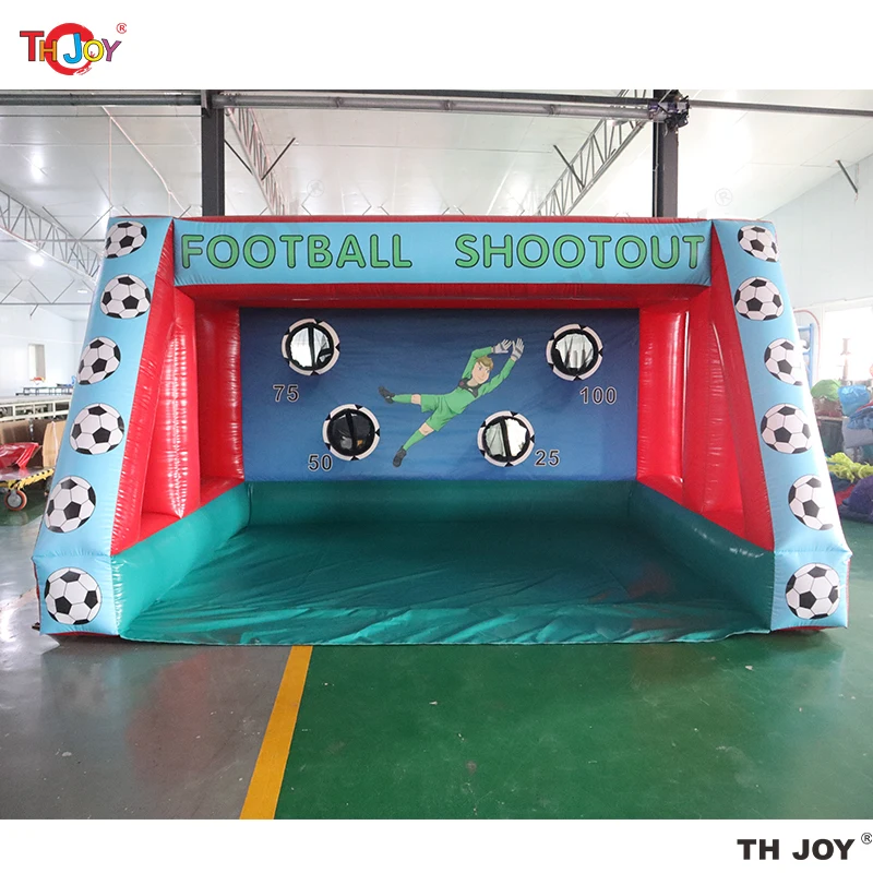 

Fast Air shipping 4x3m Inflatable Penalty Football Shootout Soccer Target Tossing Goal Carnival Sport Games for Sale