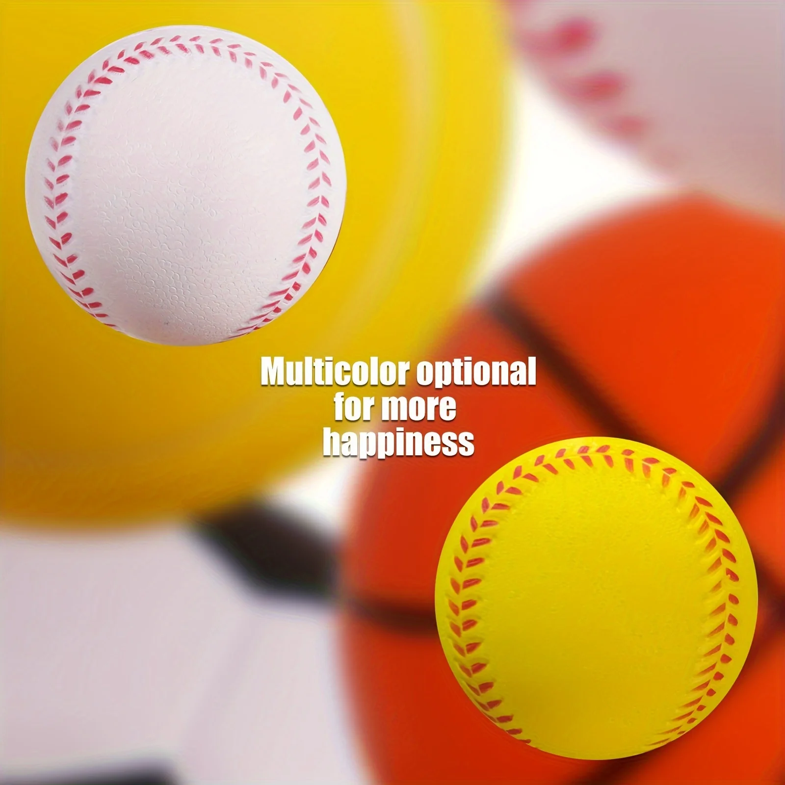 Unisex-Adult Lightweight Training Softball - Durable & Safe Elastic PU Foam Baseball For Indoor/Outdoor Recreation