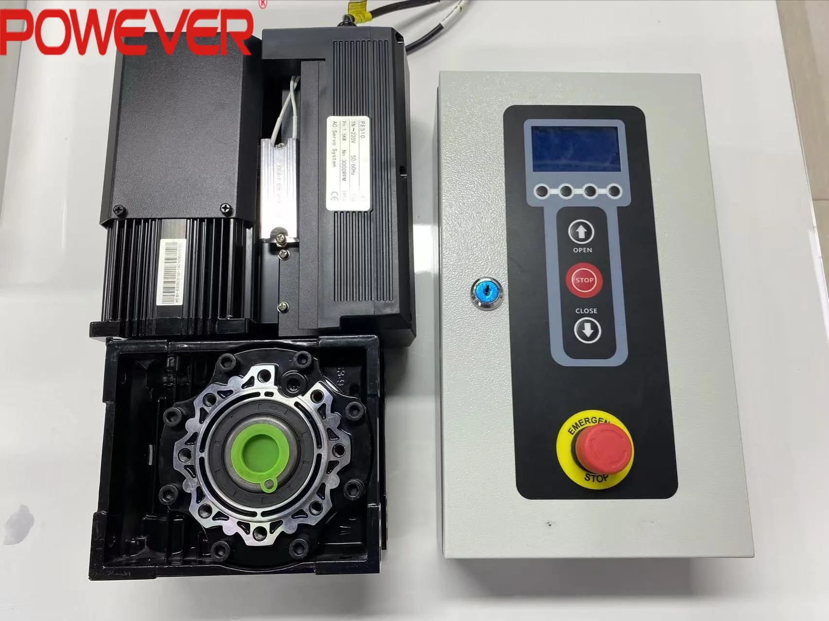 Powerful And Fast Speed Servo Motor For Rolling Shutter Door High Speed Control Box With Gear Reducer